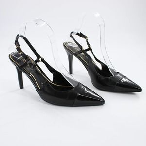 Lauren Ralph Lauren Slingback Black Pointed Heels